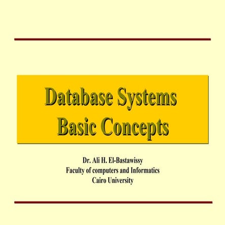 Database Design Slide 1 | PPT