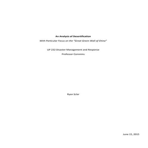 DESERTIFICATION | PPT
