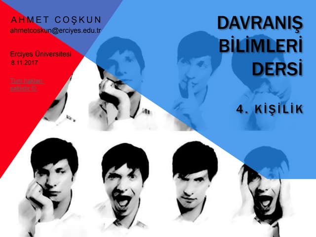 Davranış Bilimleri_4.Kişilik