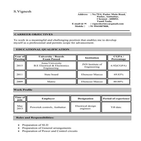 Vignesh Resume