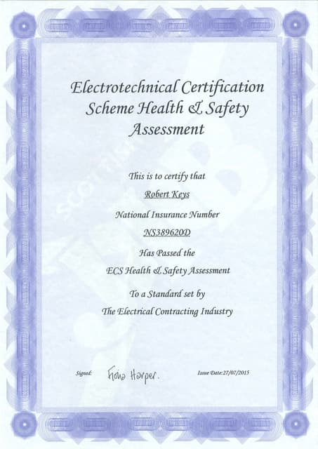 AM2 certificate (1994) | PDF