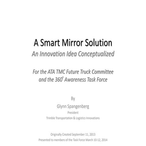 Smart Mirror Conceptualized - Copyright 09-11-2013