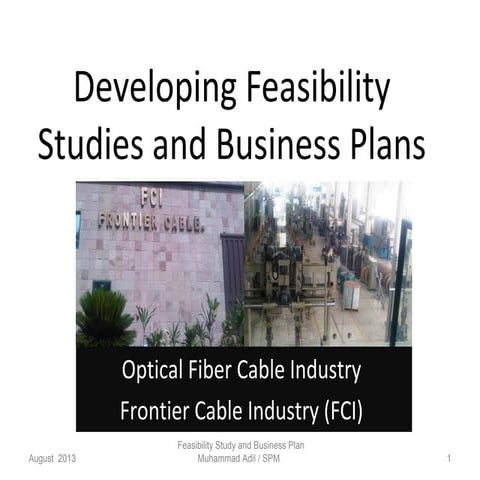 Presentation on Feasibilty study