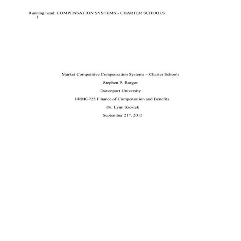 HRMG725 Market Competitive Compensation Systems – Charter Schools