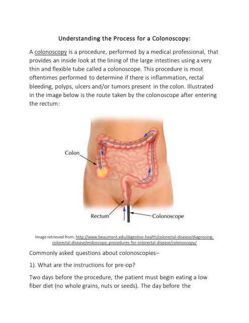 Colonoscopy- A Pictorial Overview | PPTX