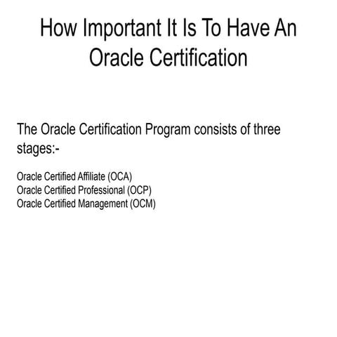 Oracle Gold Partners: Certified Experts for Oracle Solutions | PDF