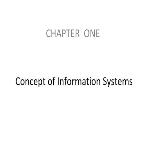 Concepts of information system | PPT | Operating Systems | Computer ...