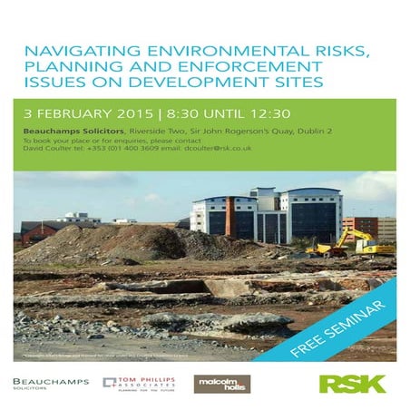 Development seminar Dublin 3rd feb 2015 email