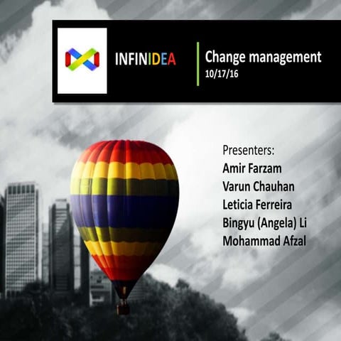 INFINIDEA - Change management - Fall 2016 - final