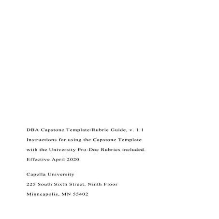 DBA Capstone TemplateRubr | DOCX