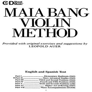 MAIA BANG VIOLIN METHOD - EXERCÍCIO...