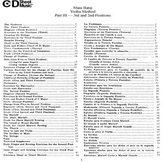 Método de Violino Maia Bang 3ª Posição