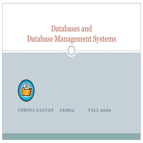 Db And Dbms Galvan