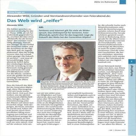 Liegt die Zukunft des Webs bei der Generation 60plus?