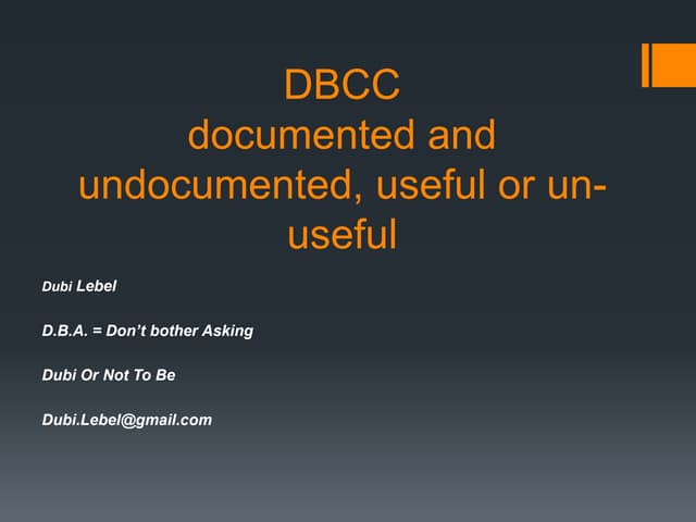 DBCC - Dubi Lebel