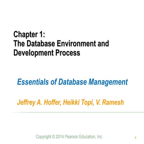The Database Environment and Development Process | PPT