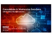 Jak konsolidovat Vaše databáze s využitím Cloud služeb?