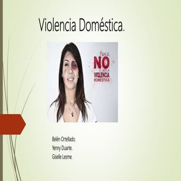 Violencia doméstica