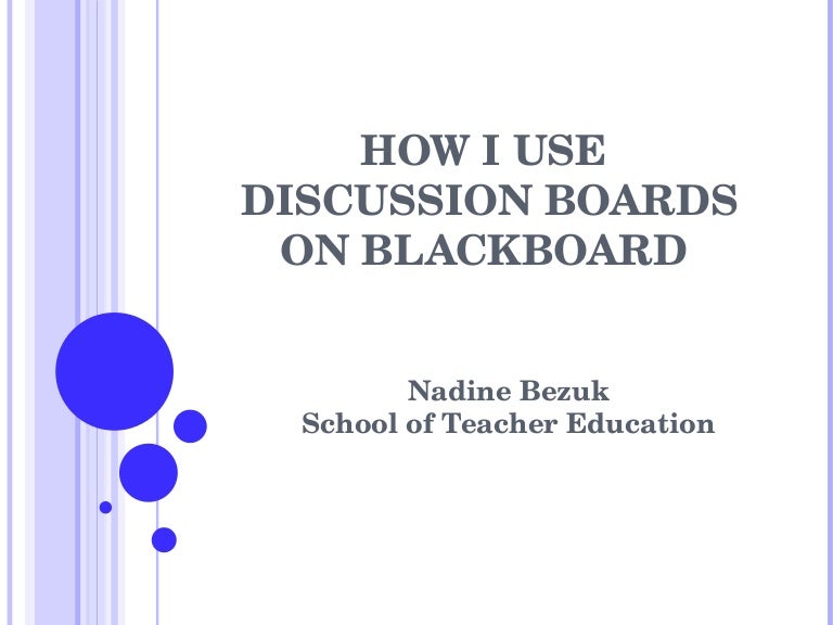 Using Discussion Boards To Increase Student Engagement