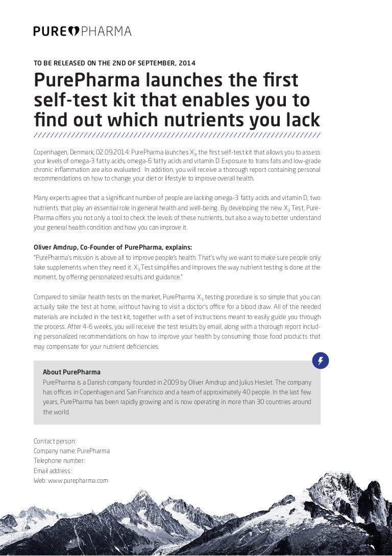 purepharma omega 3 test