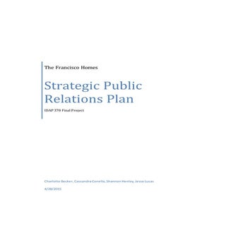 The Francisco Homes Strategic Publi...