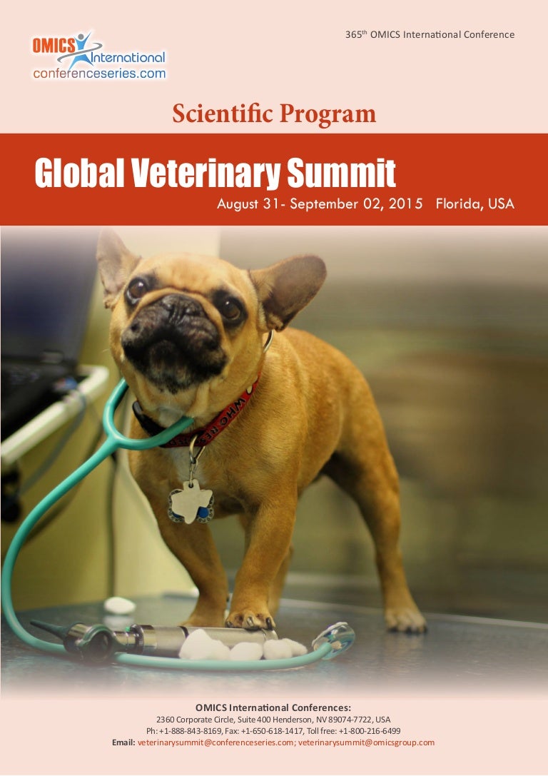 Veterinary Summit2015Conference Agenda