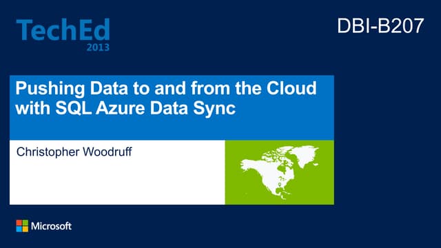 Pushing Data to and from the Cloud ...