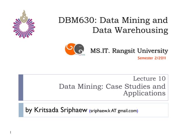 Dbm630 lecture10
