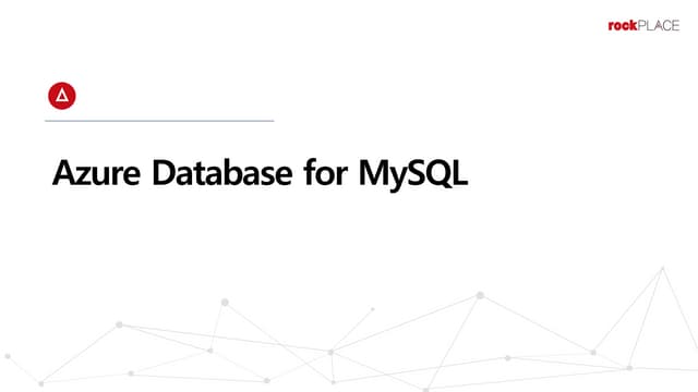 DB Migration to Azure Database for MySQL