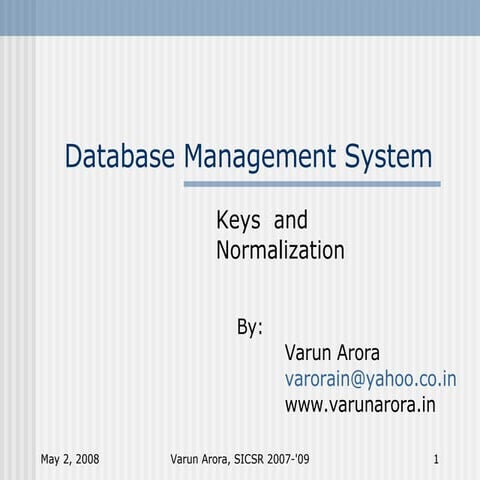 Database Management System | PPT