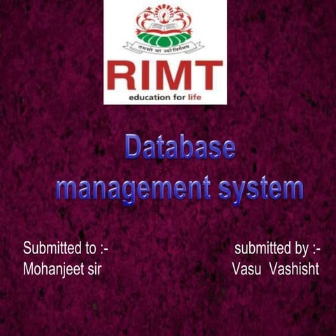 Dbms
