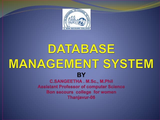 Dbms | PPT