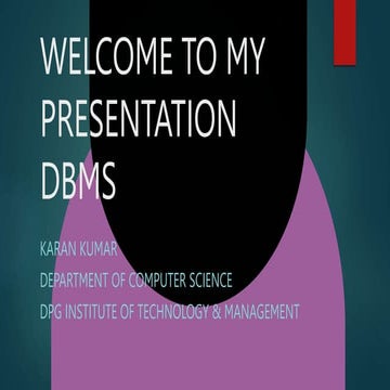 DBMS | PPT