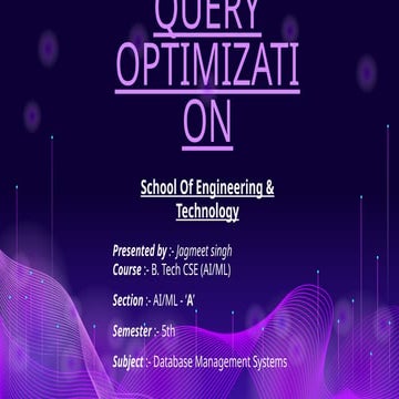 Database management system ppt of 3rd year engineering student | PPTX