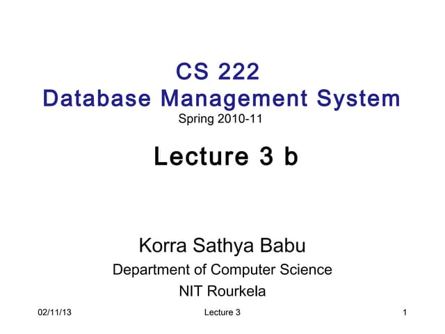 Dbms2 | PPT | Databases | Computer Software and Applications