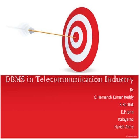 Dbms in telecommunication industry