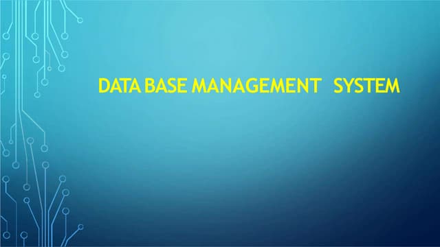M. FLORENCE DAYANA/DATABASE MANAGEMENT SYSYTEM