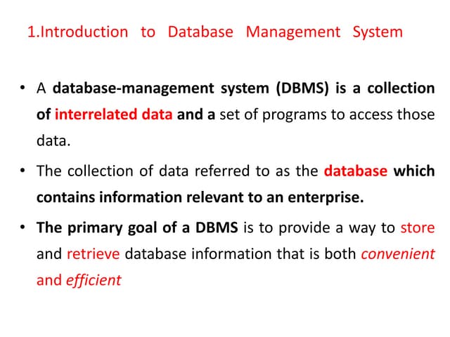 dbms ppt.pptx database management system | PPTX