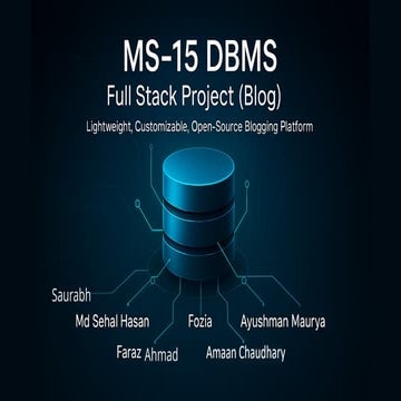 Blog - An Online blogging project | PPTX