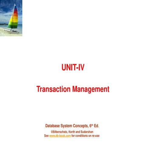 ch17_Transaction management in Database Management System | PPTX