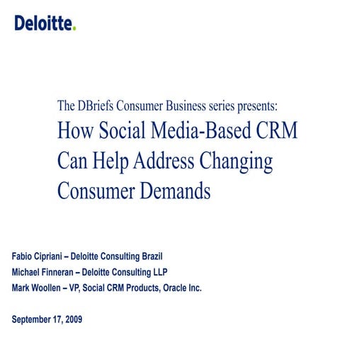 How Social CRM Can Help Address Changing Consumer Demands