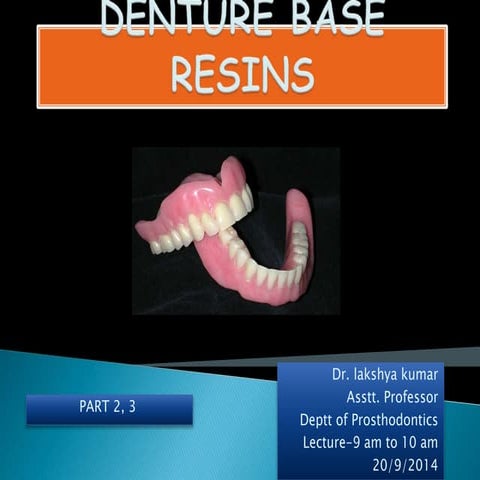 Denture base materials in removable denture