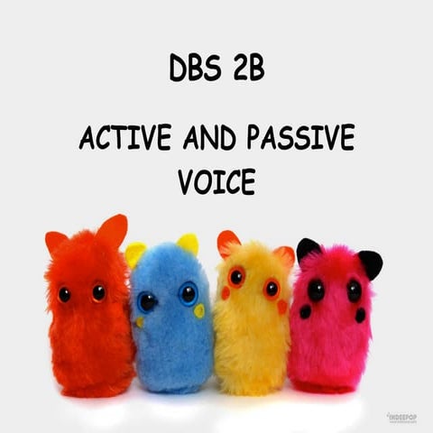 Active And Passive Voice