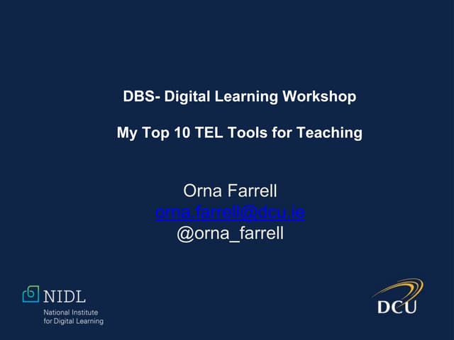 DBS Teaching Day workshop