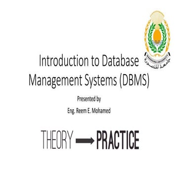 Introduction to Database Management Systems | PPTX image.