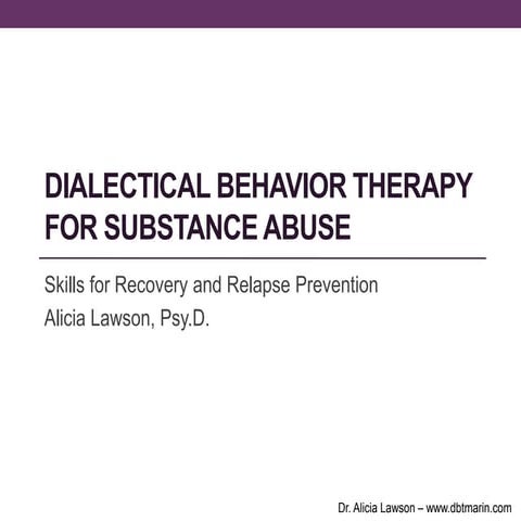 Dbt substance abuse presentation