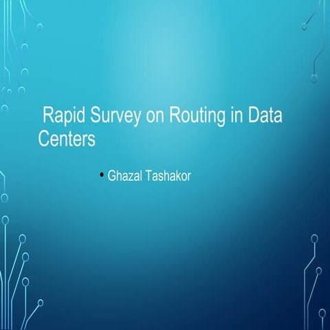 Rapid Survey on Routing in Data Centers