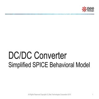 DC/DC Converter (PSpice Model) 