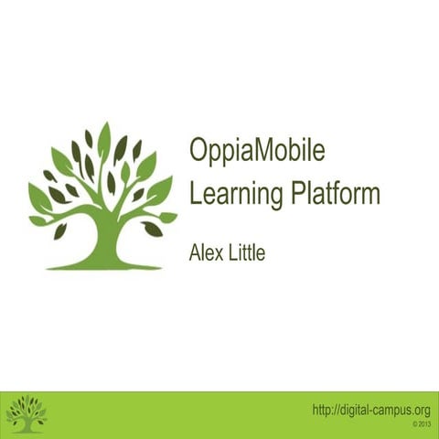 OppiaMobile Learning Platform - TelSpain Nov 2013