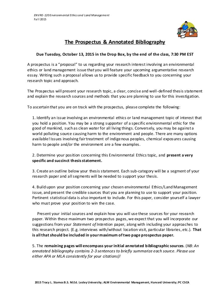 2015 the prospectus annotated bibliography bibliography mla format website